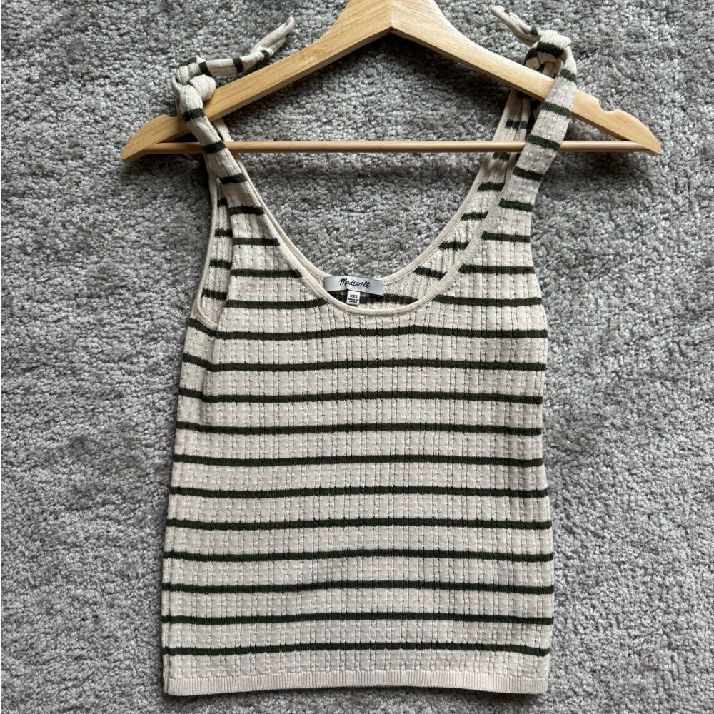 Madewell striped tank top (size XXS)
